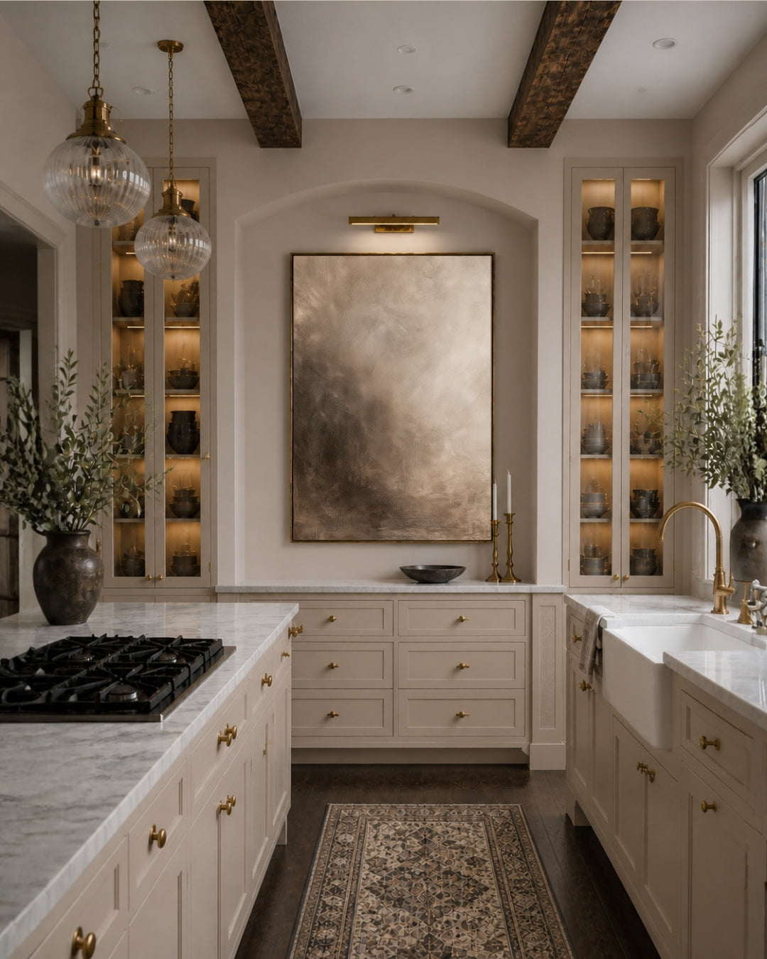 Kitchen Colors and Statement Art