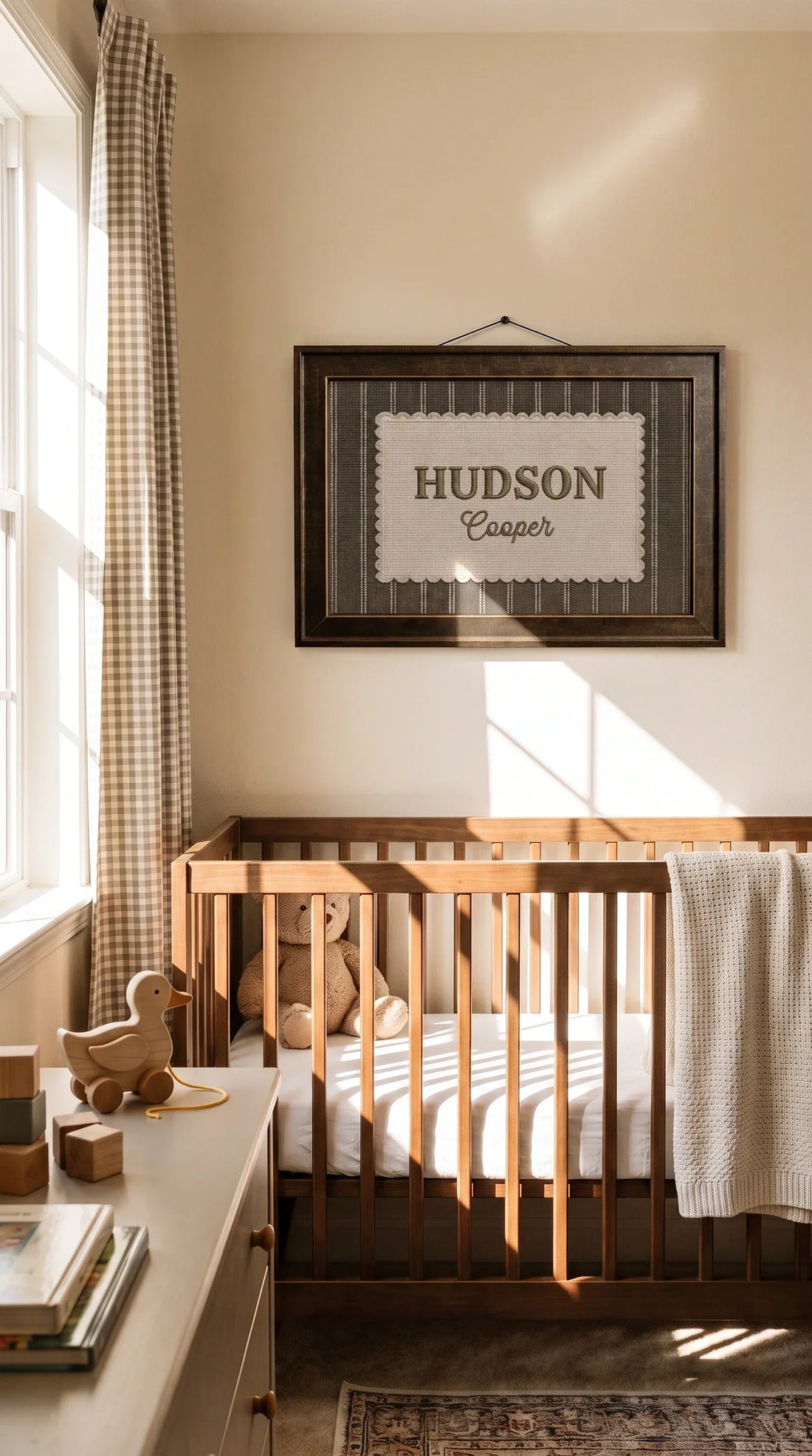 Small Rustic Nursery Styling