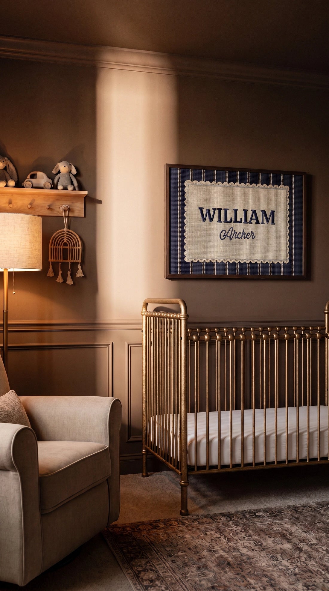 A Cozy Warm Brown Color Drench Boy Nursery
