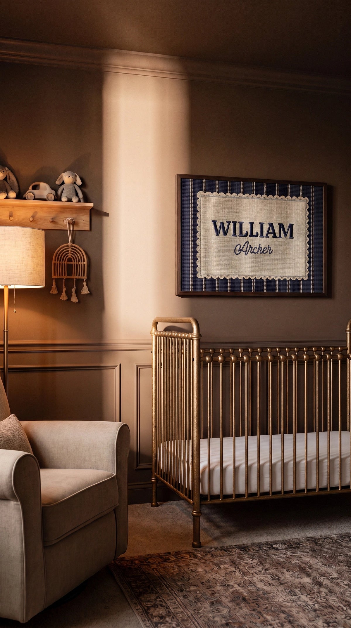 A Cozy Warm Brown Color Drench Boy Nursery