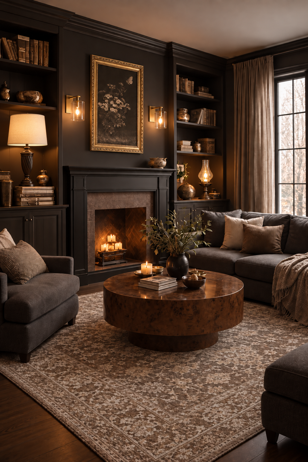 How to Style a Moody Sitting Room