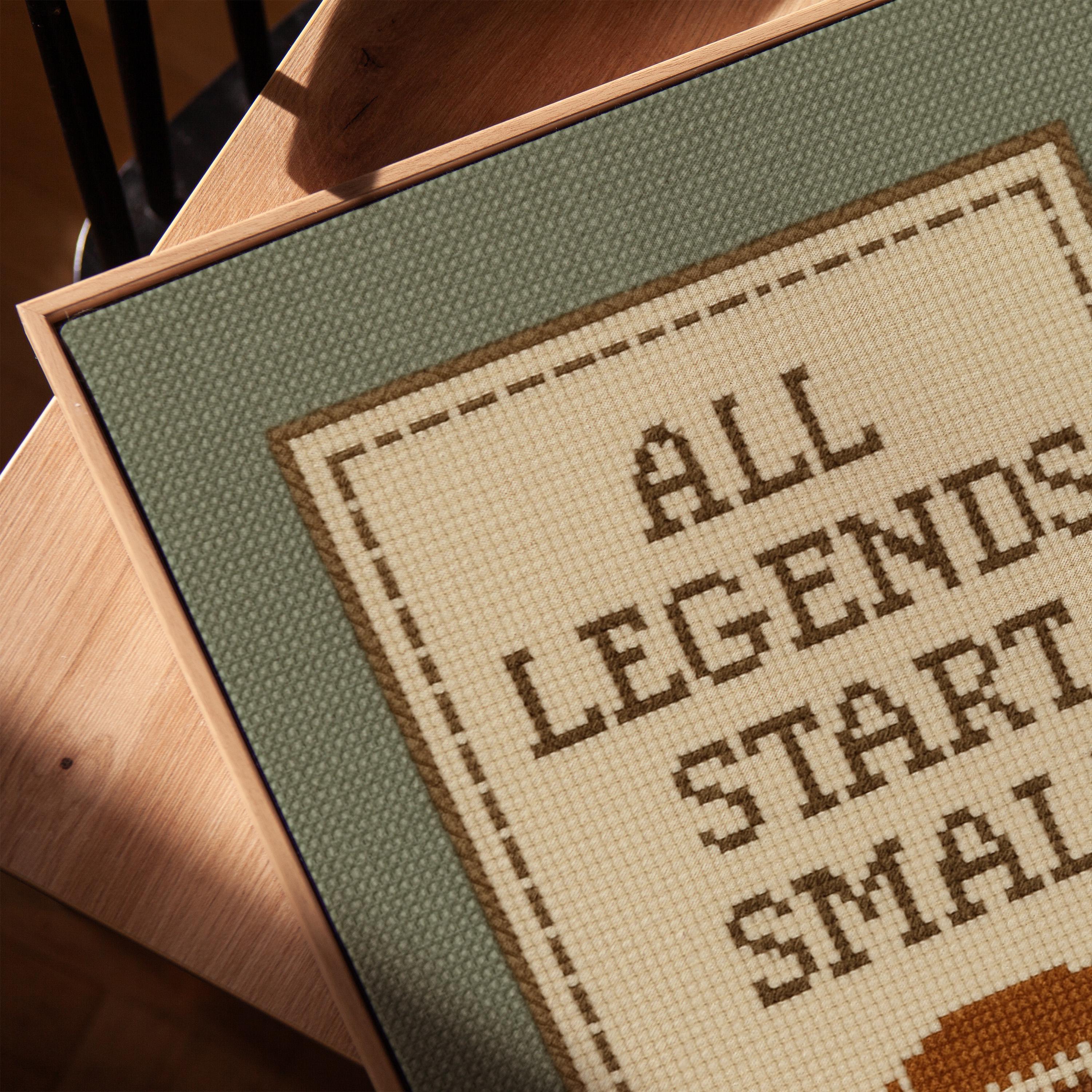 All Legends Start Small™ Vintage Sports Nursery Wall Art | 1648