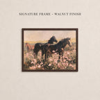 Vintage Horse Print - Among Wildflowers | 2261