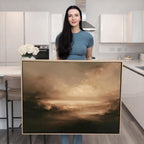 Moody Landscape Canvas Print - Abstract Earth Tone Wall Art | 2227