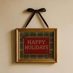 Vintage Style Plaid Christmas Decor ∙ Farmhouse Christmas Decorating ∙ 1700