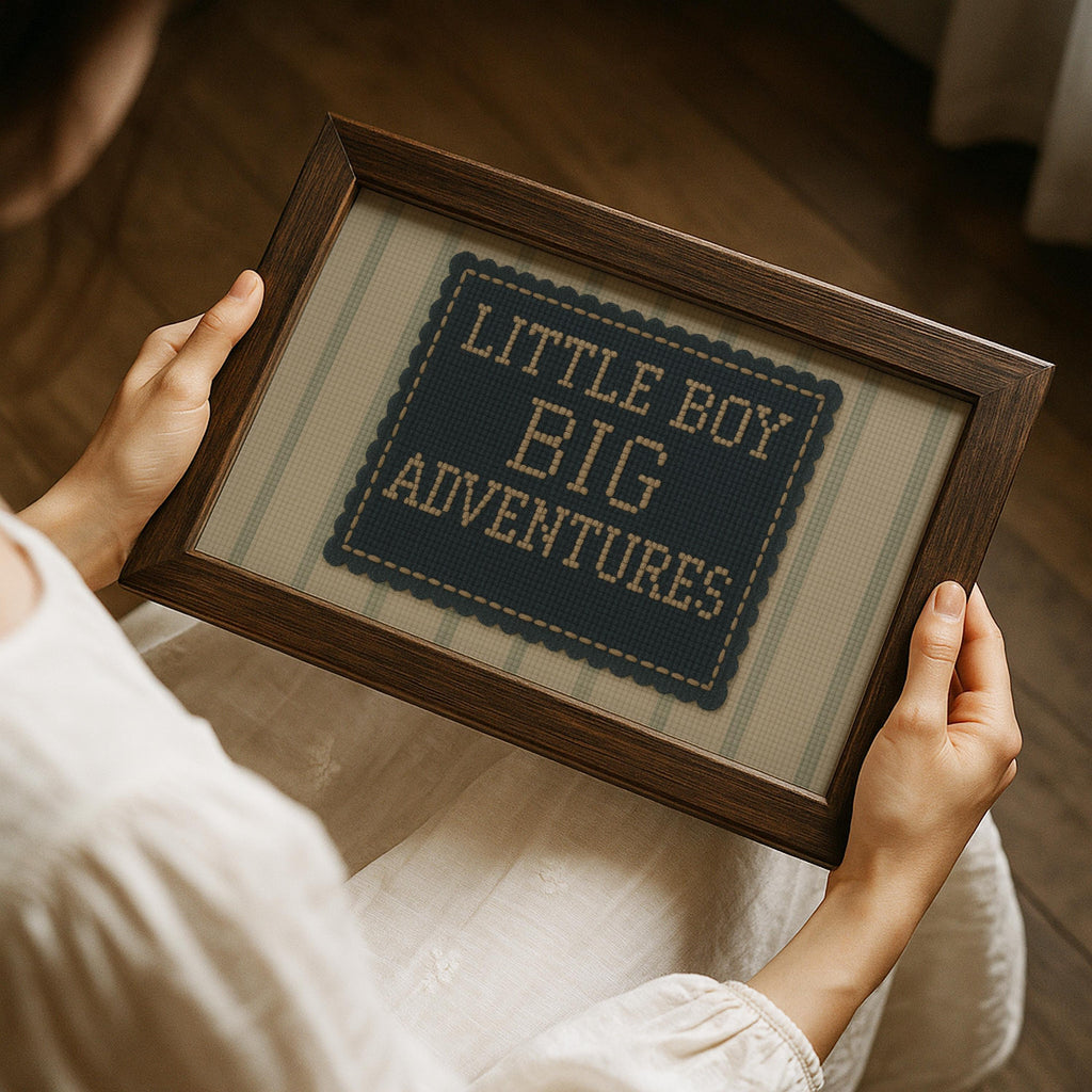 Little Boy Big Adventures Print ∙ Vintage Boy Room Art ∙ 1708