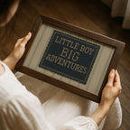 Little Boy Big Adventures Print ∙ Vintage Boy Room Art ∙ 1708