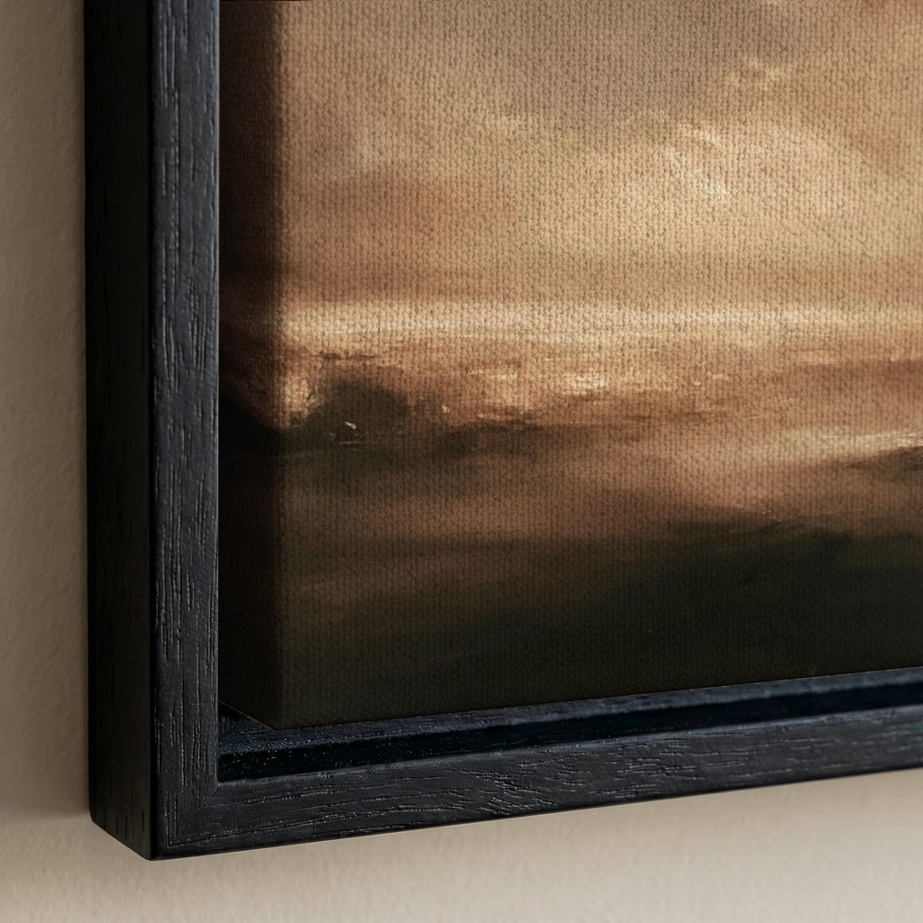 Moody Landscape Canvas Print - Abstract Earth Tone Wall Art | 2227