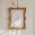 You'll Never Know Dear Quote Nursery Wall Art Print Striped Design