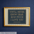 You'll Never Know Dear Art | 1669