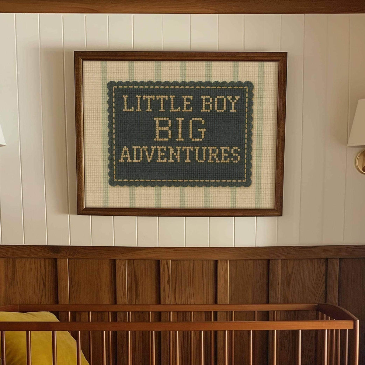 Little Boy Big Adventures Print ∙ Vintage Boy Room Art ∙ 1708