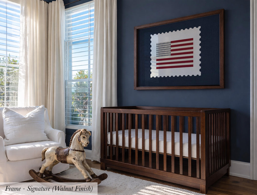 American Flag Vintage Boy Room | 1954