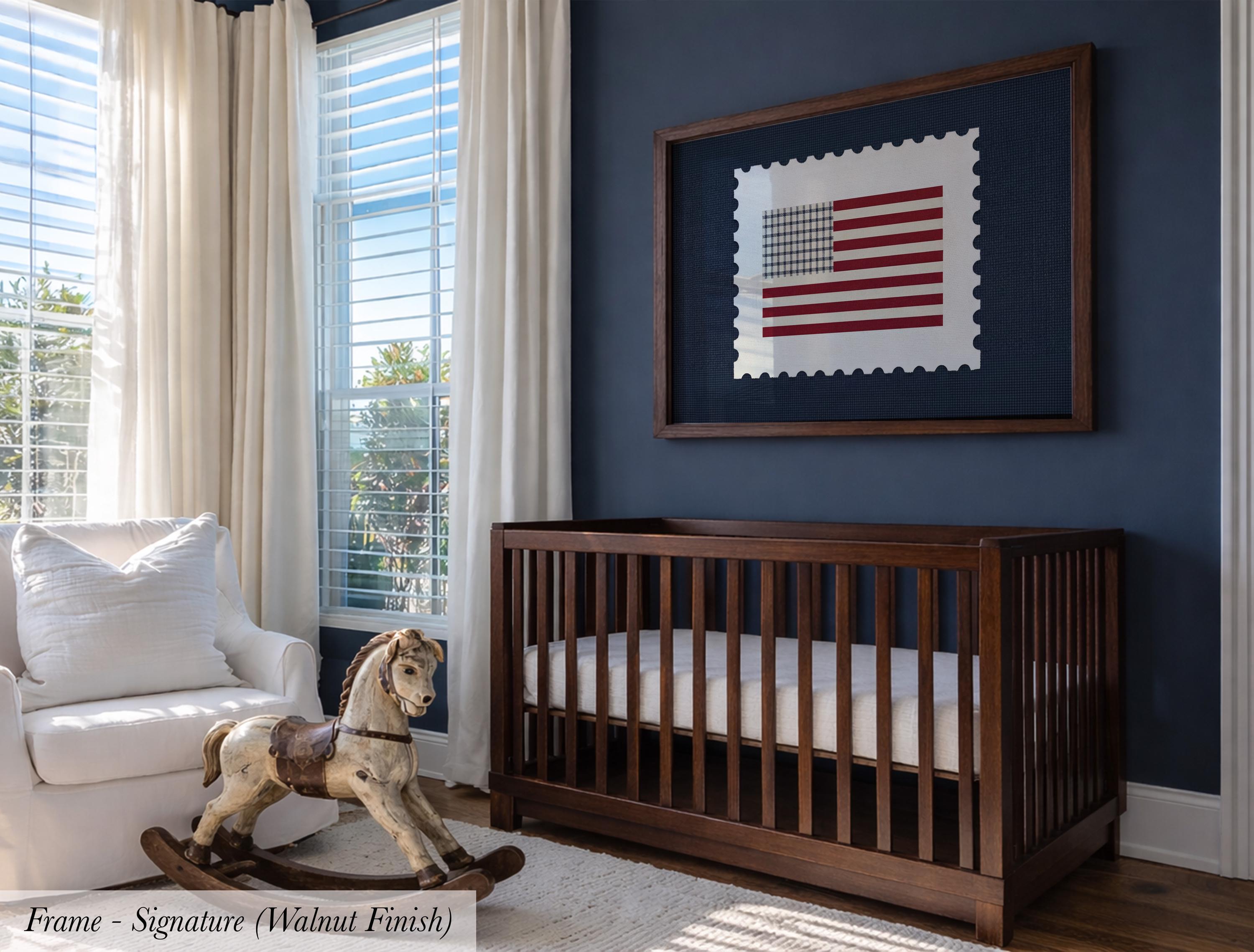 American Flag Vintage Boy Room | 1954