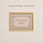 Personalized Nursery Name Sign Cross Stitch Style Wall Art | 2239