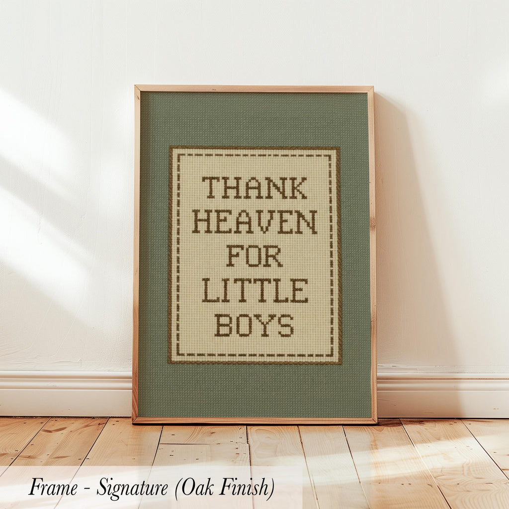 Thank Heaven Little Boys Nursery Art | 1955