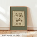 Thank Heaven Little Boys Nursery Art | 1955