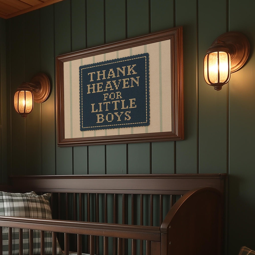 Thank Heaven For Little Boys Print | 1641