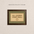 All Legends Start Small™ Print ∙ Vintage Sports Nursery Wall Art ∙ 2285