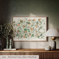 William Morris Botanical Cotton Float Frame Canvas Art Print | 2210
