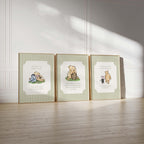 Set of 3 Winnie the Pooh Nursery Quotes, Winnie the Pooh Nursery Wall Art, Classic Pooh Baby Decor Wall Art, Digital, Printable, Framed