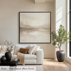 Aura Neutral Abstract Square Wall Art | 1825