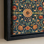 William Morris Botanical Cotton Float Frame Canvas Art Print ∙ 2212