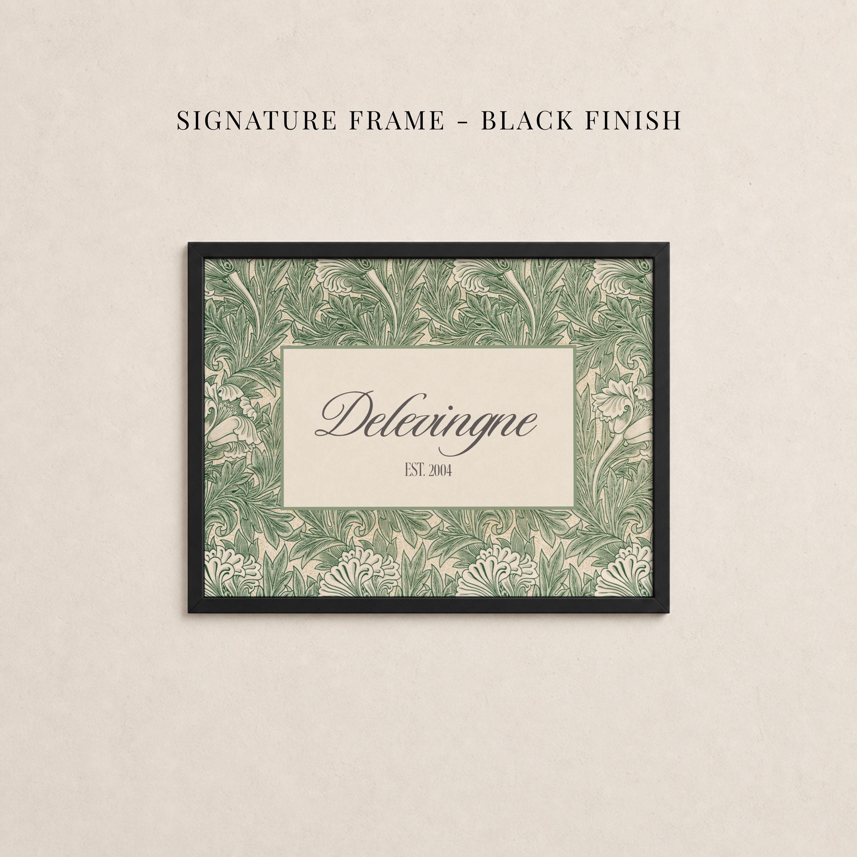 Custom Family Name Sign William Morris Floral Wall Art | 2243