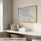 Vintage Pastel Sky Landscape Print | 2125
