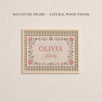Personalized Nursery Name Sign Cross Stitch Style Wall Art | 2239