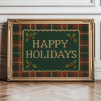 Rustic Christmas Decor ∙ Vintage Style Farmhouse Plaid Christmas Decorating ∙ 1699