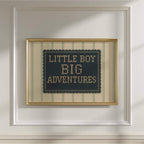 Little Boy Big Adventures Print ∙ Vintage Boy Room Art ∙ 1708