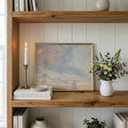 Vintage Pastel Sky Landscape Print | 2125