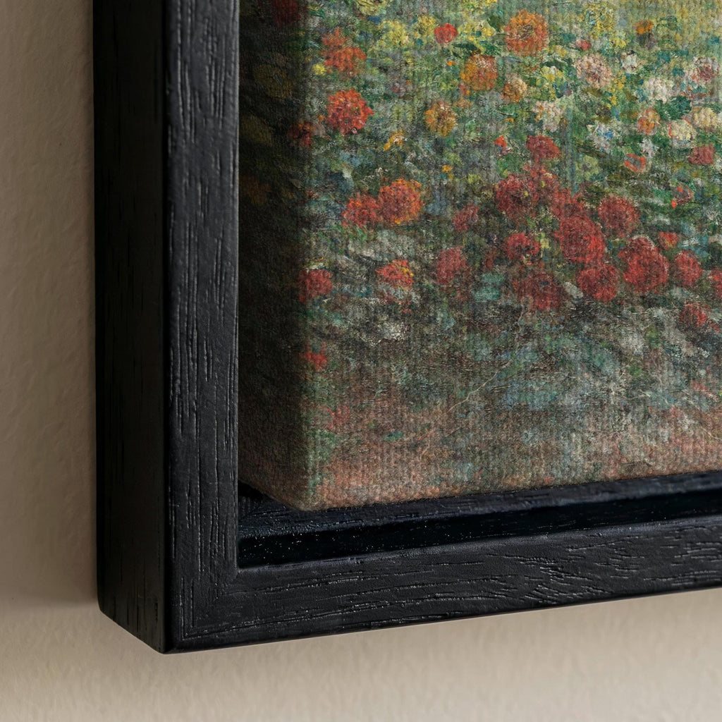 Monet Garden Cotton Float Frame Canvas Art Print | 2216