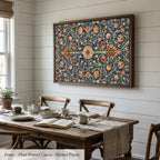 William Morris Botanical Cotton Float Frame Canvas Art Print ∙ 2212