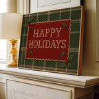 Vintage Style Plaid Christmas Decor ∙ Farmhouse Christmas Decorating ∙ 1700