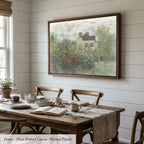 Monet Garden Cotton Float Frame Canvas Art Print | 2216