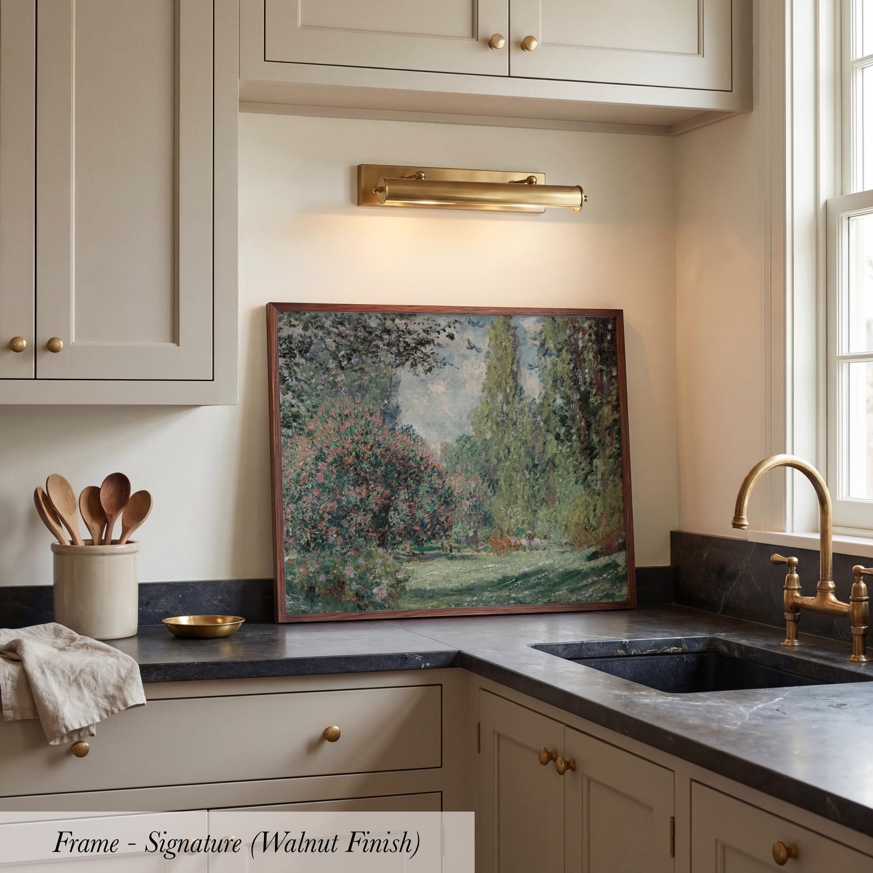Vintage Monet Impressionist Landscape Wall Art | 2162