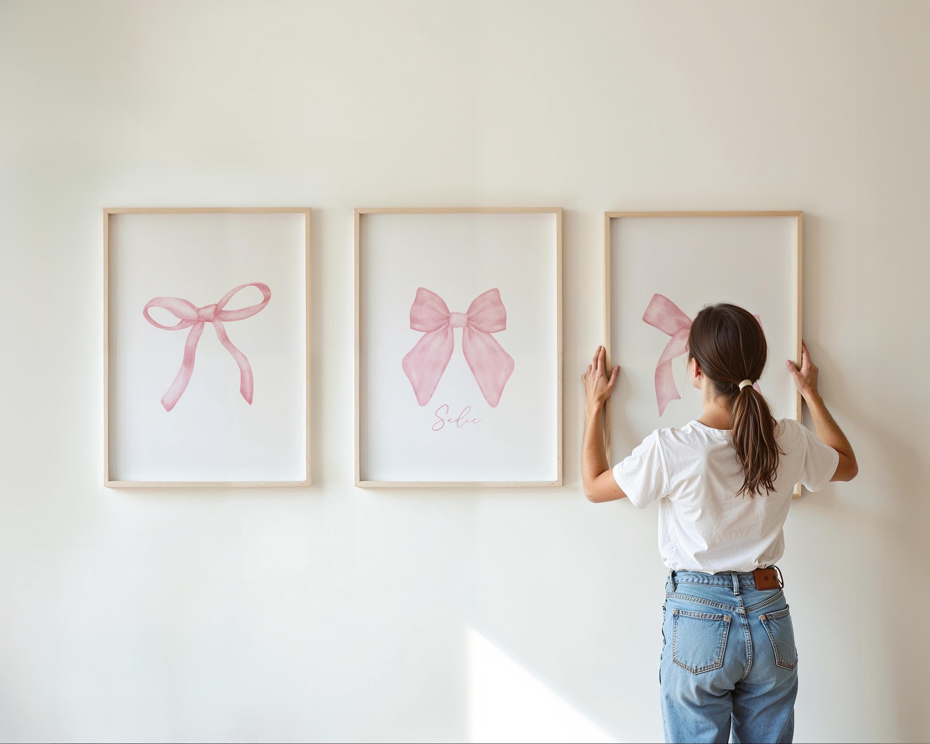 Pink Bow Name Art Set | 1228
