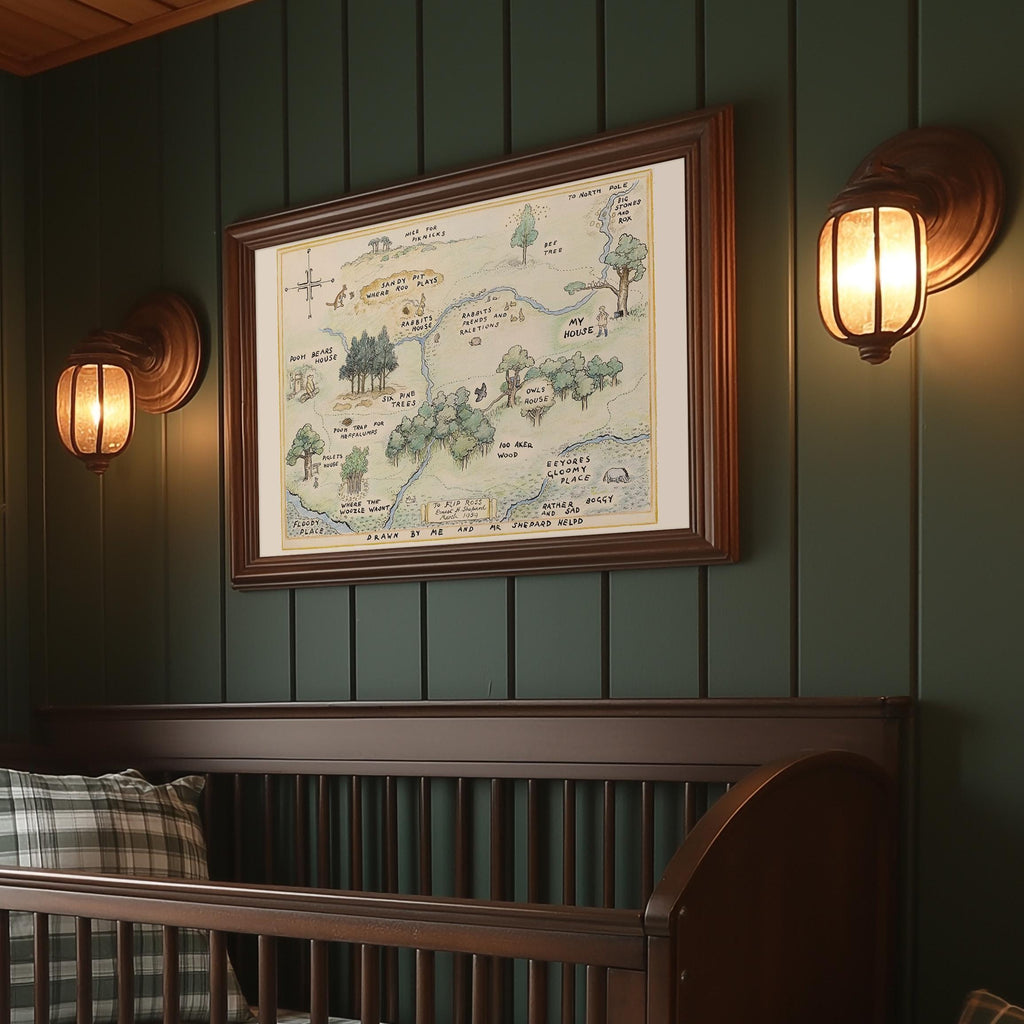 100 Acre Wood Winnie Pooh Map Print | 1687