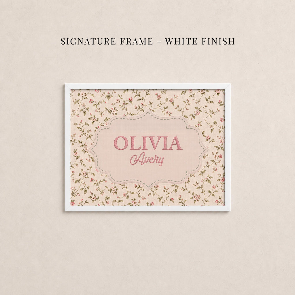Personalized Nursery Cross Stitch Style Wall Art ∙ Name Sign for Nursery ∙ 2335