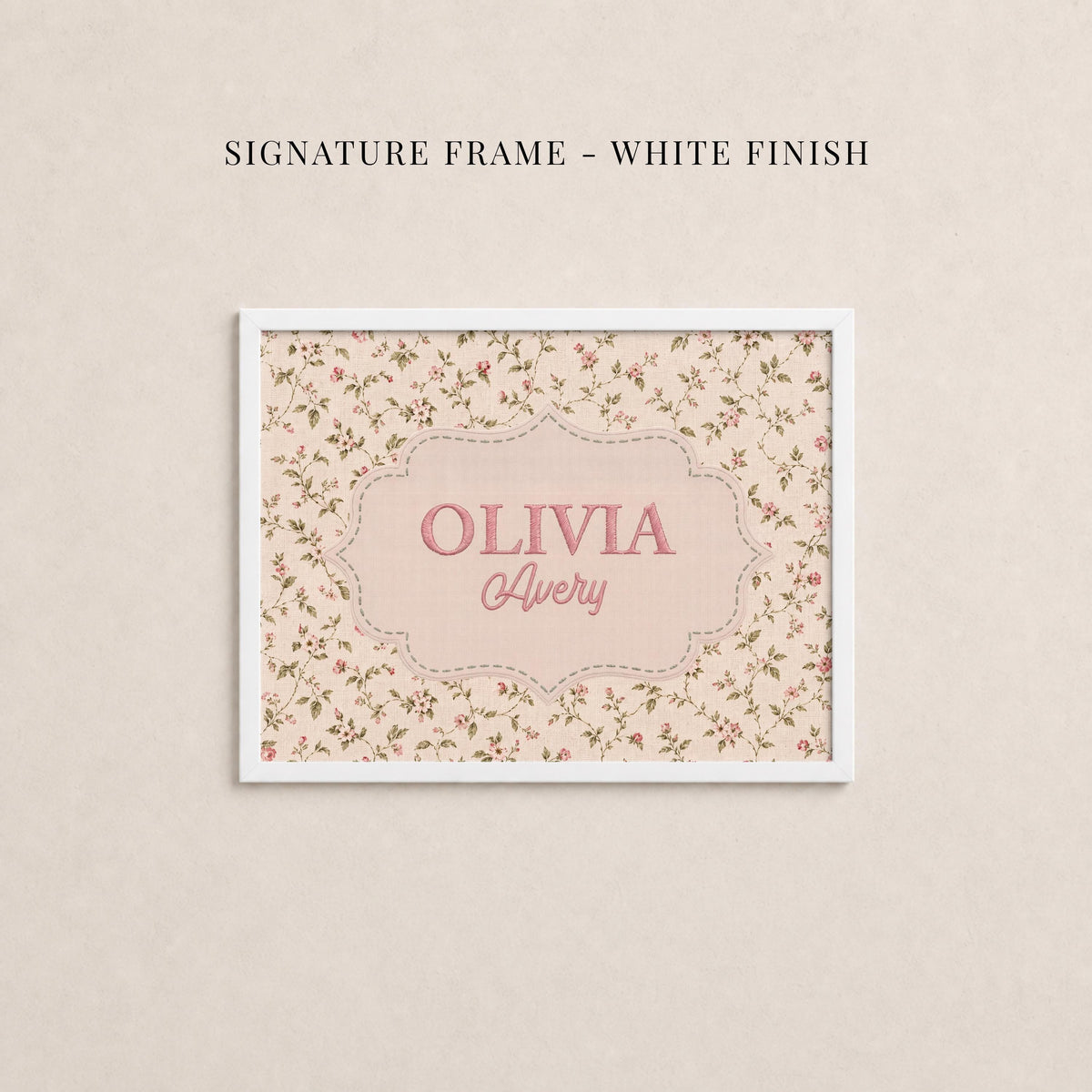 Personalized Nursery Cross Stitch Style Wall Art ∙ Name Sign for Nursery ∙ 2335