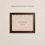 Personalized Nursery Cross Stitch Style Wall Art ∙ Name Sign for Nursery ∙ 2335