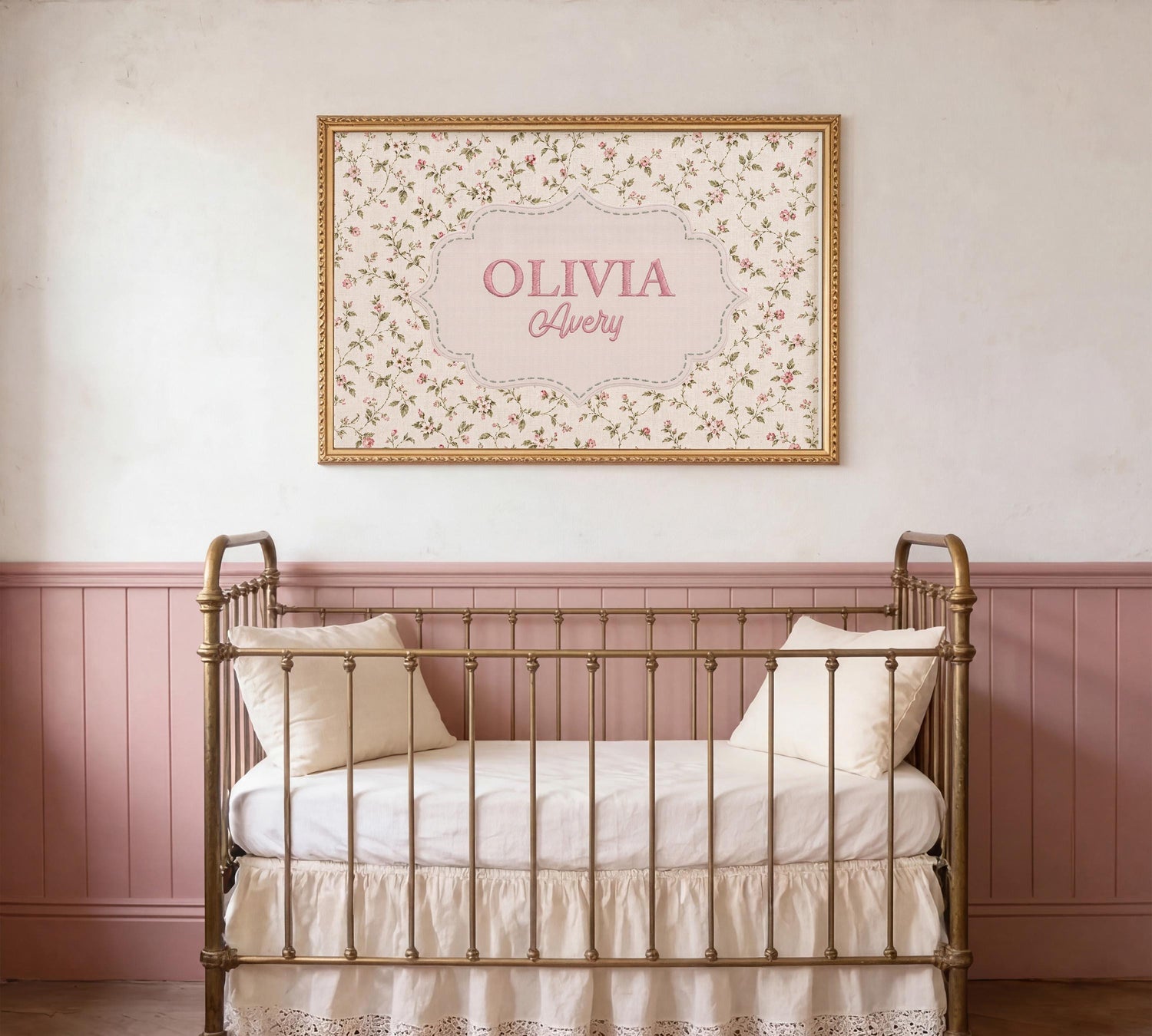 Personalized Nursery Cross Stitch Name Art