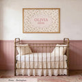 Personalized Nursery Cross Stitch Style Wall Art ∙ Name Sign for Nursery ∙ 2335
