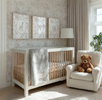 Beige Safari Nursery Art Prints: Chinoiserie Toile de Jouy Animals | 1443