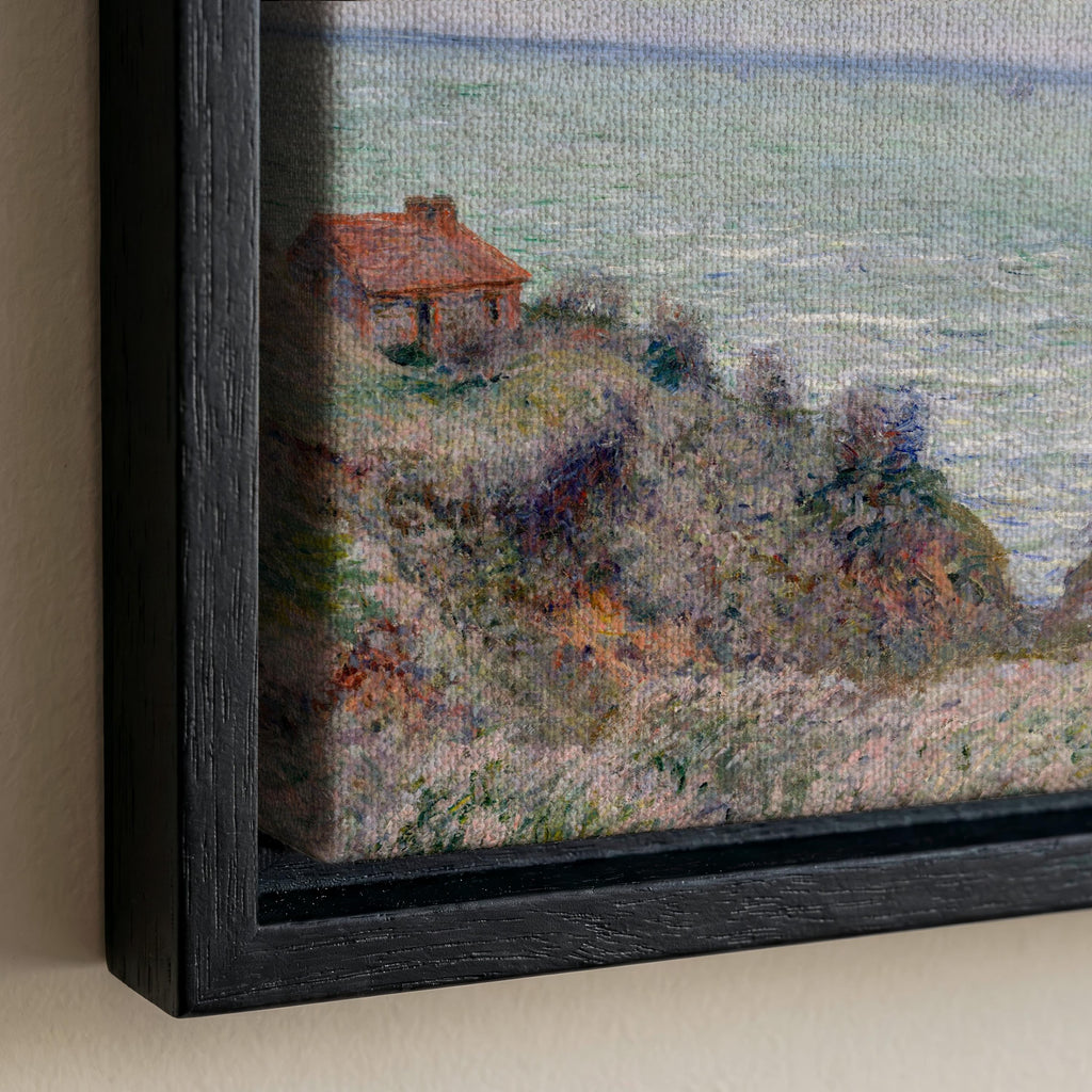 Monet Seascape Coastal Cotton Float Frame Canvas Art Print | 2214
