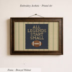 All Legends Start Small™ Vintage Sports Nursery Wall Art | 1933