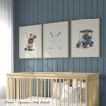 Boy's Golf Nursery Art Set of 3 | 1900