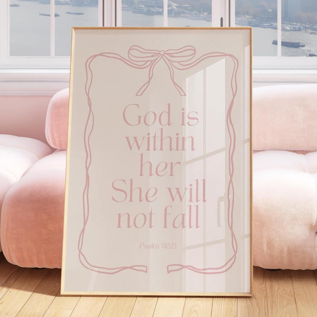 God Within Her Psalm 46:5 Nursery Print | 1497