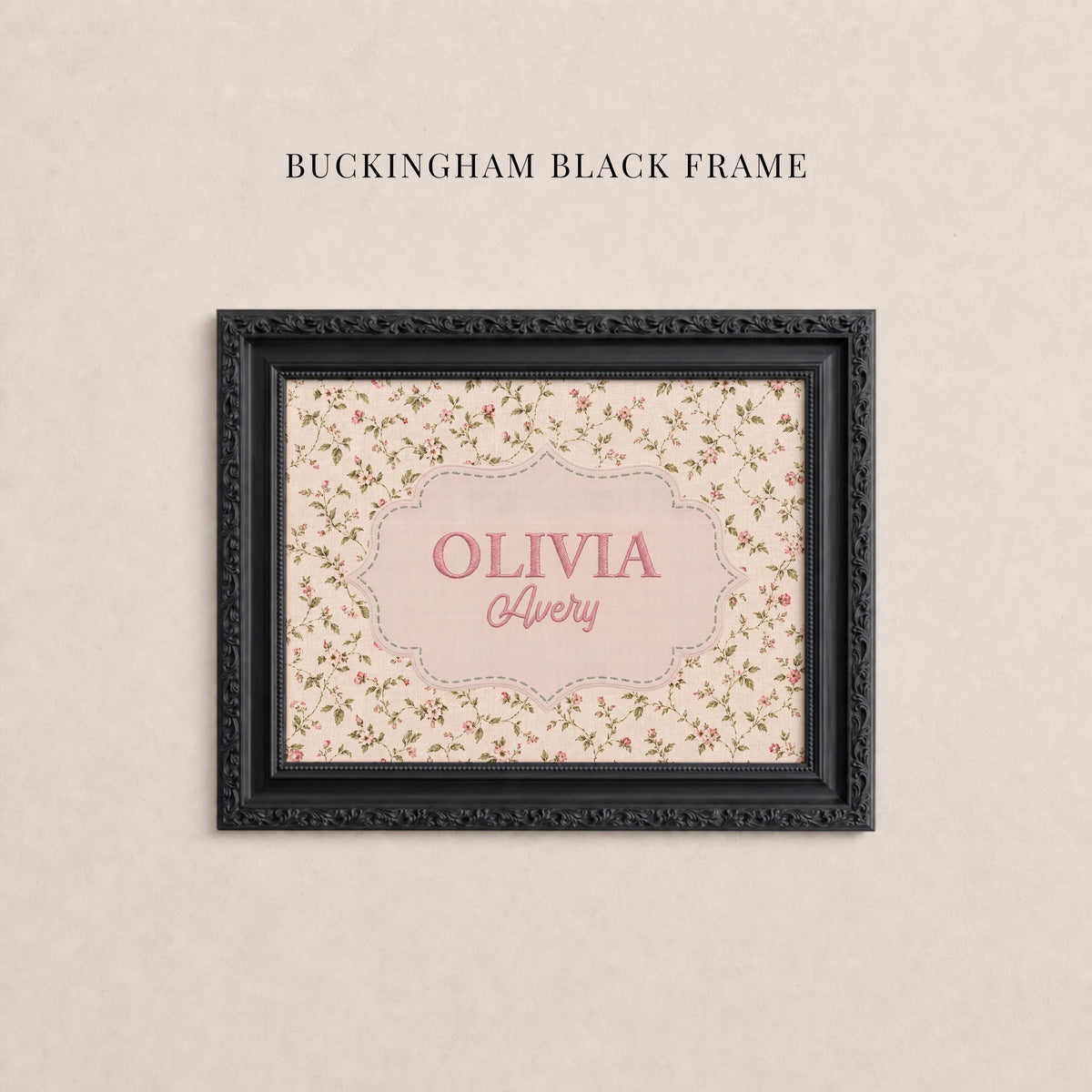 Personalized Nursery Cross Stitch Style Wall Art ∙ Name Sign for Nursery ∙ 2335